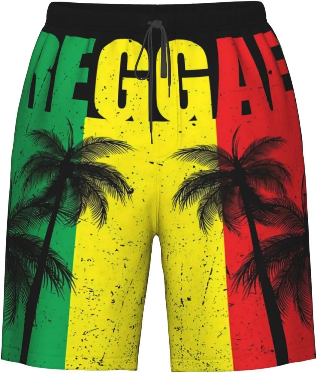 Jamaican Flag Men's Quick Dry Swim Trunks Beach Board Shorts Swimming Swimwear