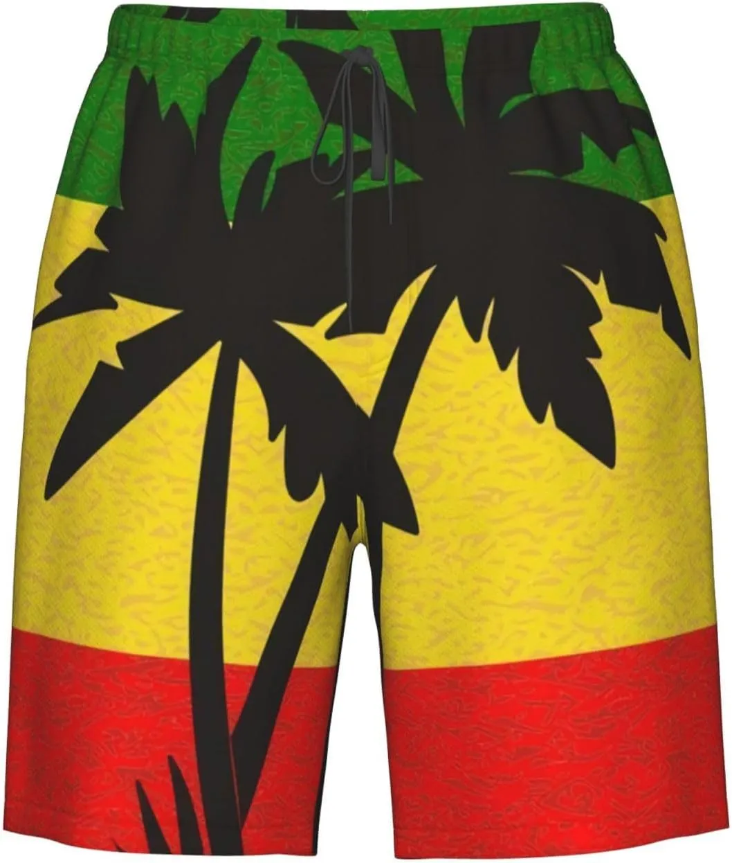 Jamaican Flag Men's Quick Dry Swim Trunks Beach Board Shorts Swimming Swimwear