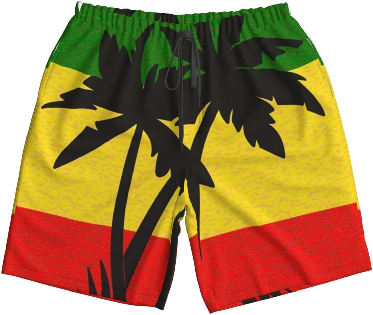 Jamaican Flag Men's Quick Dry Swim Trunks Beach Board Shorts Swimming Swimwear
