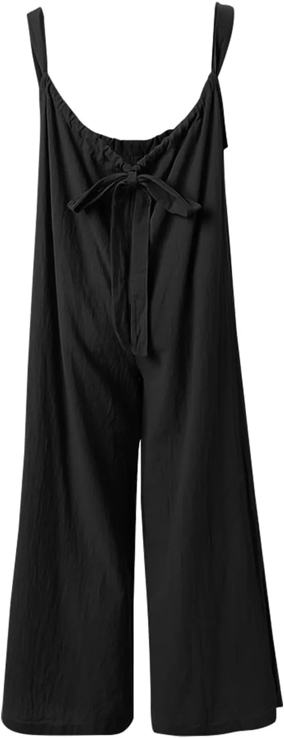 Jumpsuits for Womens Halter V Neck Lace Up Jumpsuit Jumpsuit for Women Jumpsuits for Women Jumpsuits for
