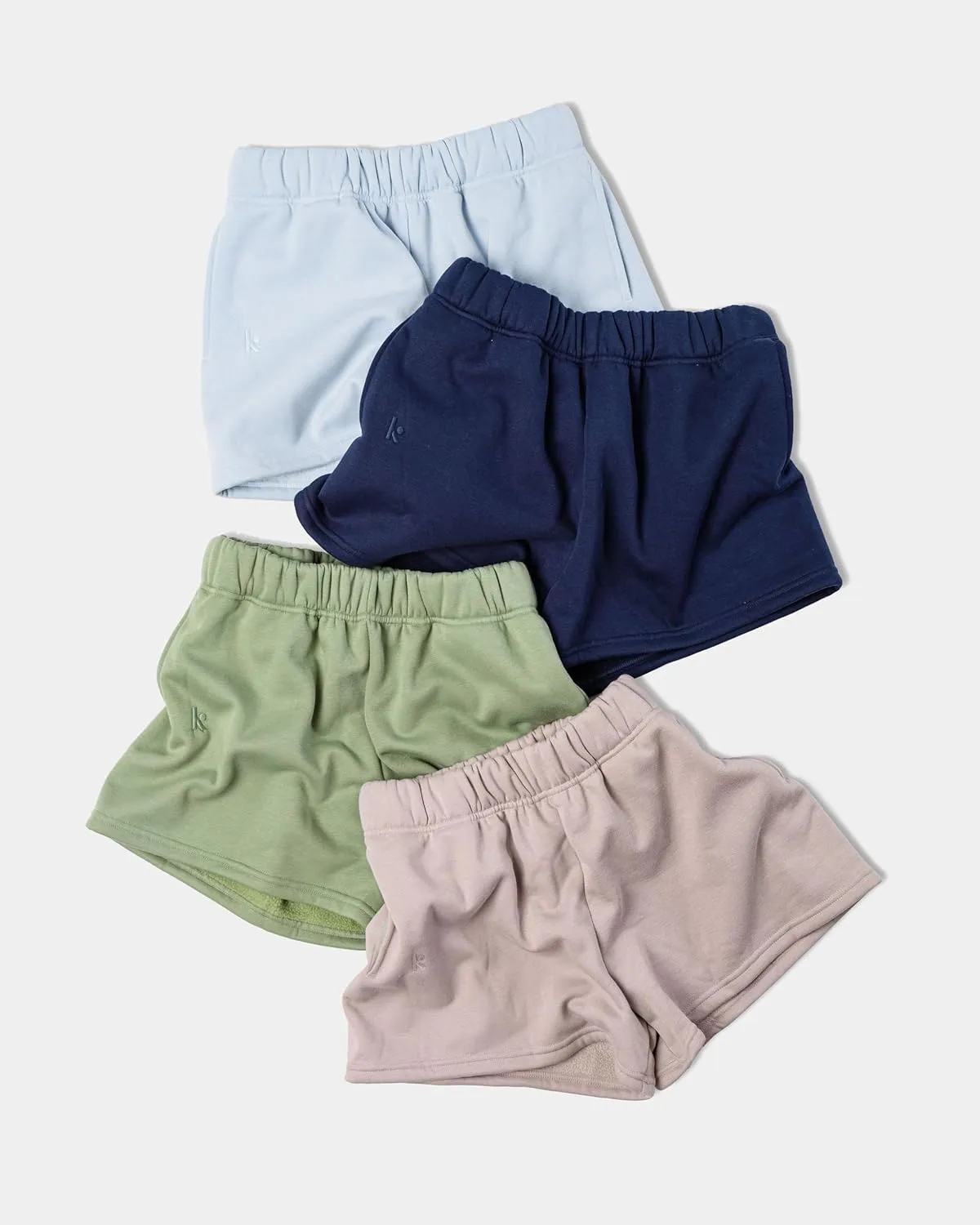 Kamo Fitness CozyTec Sweat Shorts Women High Waisted Lounge Comfy Casual Cotton Shorts with Pockets