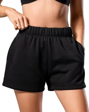 Kamo Fitness CozyTec Sweat Shorts Women High Waisted Lounge Comfy Casual Cotton Shorts with Pockets