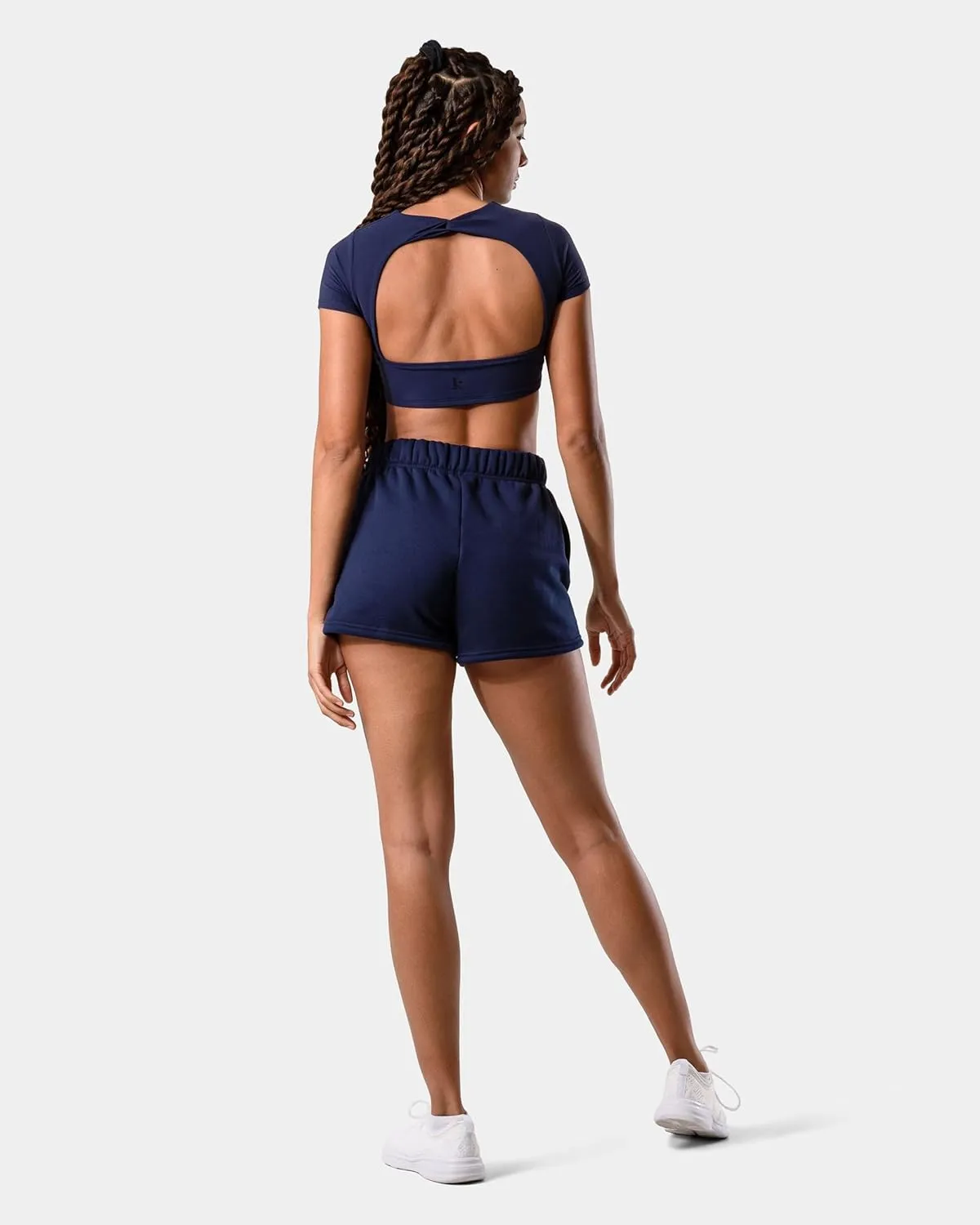 Kamo Fitness CozyTec Sweat Shorts Women High Waisted Lounge Comfy Casual Cotton Shorts with Pockets