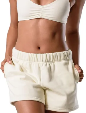 Kamo Fitness CozyTec Sweat Shorts Women High Waisted Lounge Comfy Casual Cotton Shorts with Pockets