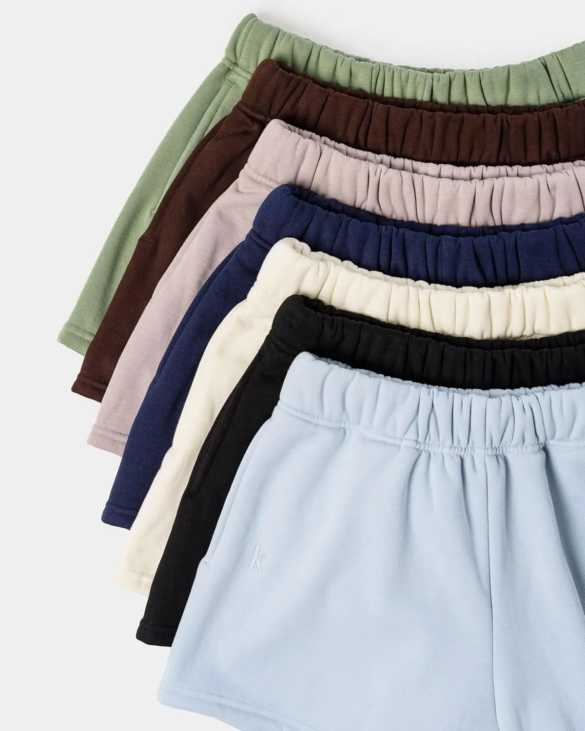 Kamo Fitness CozyTec Sweat Shorts Women High Waisted Lounge Comfy Casual Cotton Shorts with Pockets