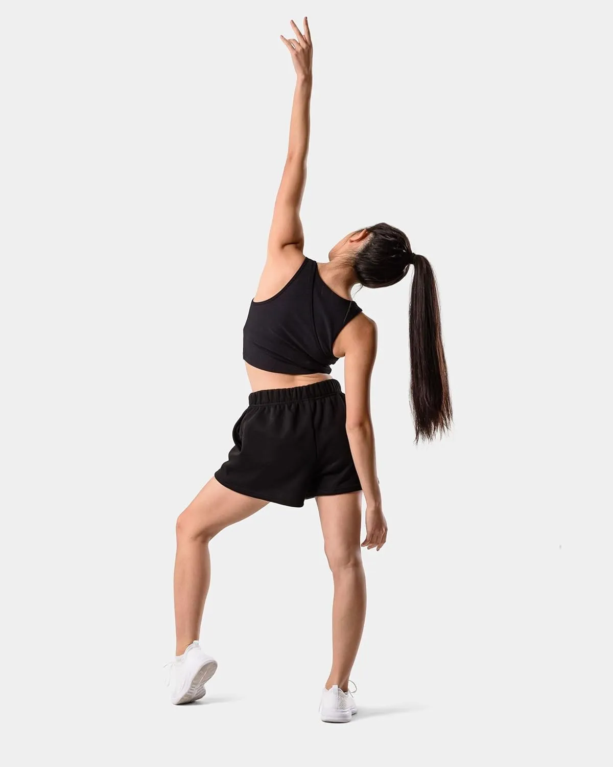 Kamo Fitness CozyTec Sweat Shorts Women High Waisted Lounge Comfy Casual Cotton Shorts with Pockets