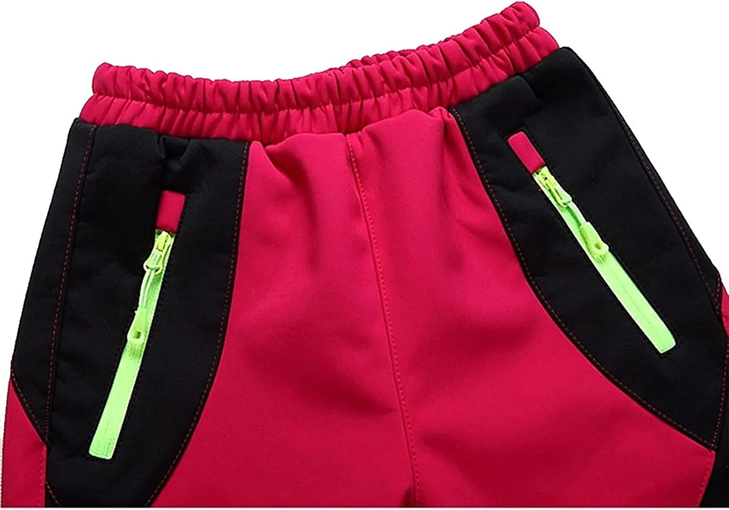 Kids Softshell Pants Toddler Girls Water 𝗥epellent Windproof Trousers Boys Outdoor Winter Warm Hiking Trousers