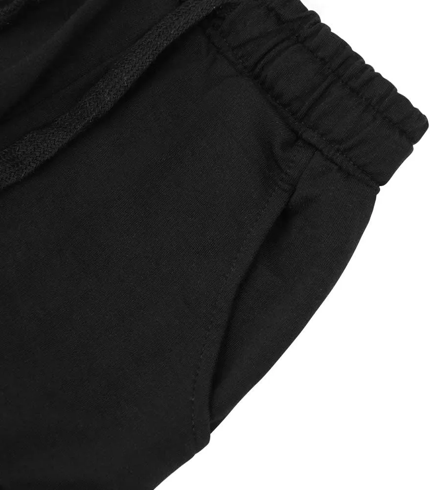KISBINI Boys' Girls' Shorts Pull On Sweat Cargo Shorts for Kids