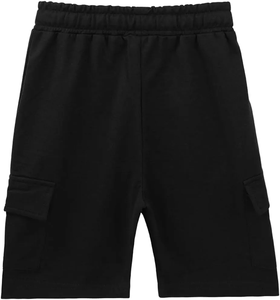 KISBINI Boys' Girls' Shorts Pull On Sweat Cargo Shorts for Kids