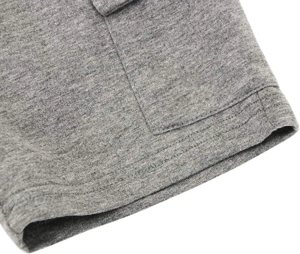KISBINI Boys' Girls' Shorts Pull On Sweat Cargo Shorts for Kids
