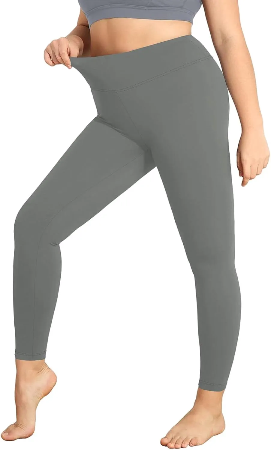 Leggings for Women Plus Size Tummy Control Lightweight Stretch High Waist Pants Soft Running Workout Trendy Yoga Pants