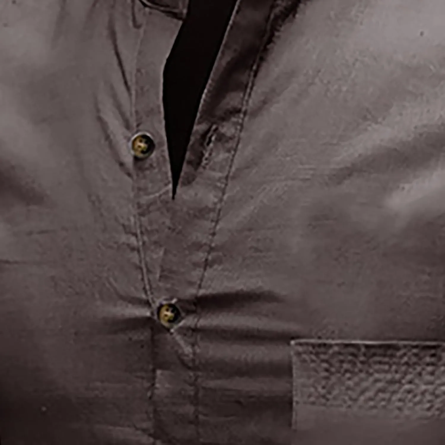 Linen Henley Shirts for Men Casual Short Sleeve Crewneck Summer Vocation Beach Shirts with Pocket Trendy Resort Wear