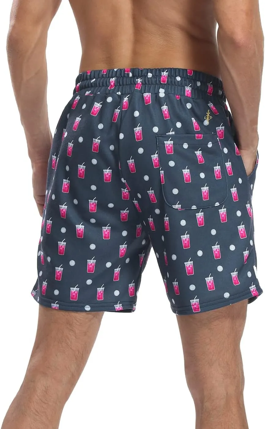 LRD Sweat Shorts for Men 7 inch Inseam Casual Athletic Pocket Jogger Shorts
