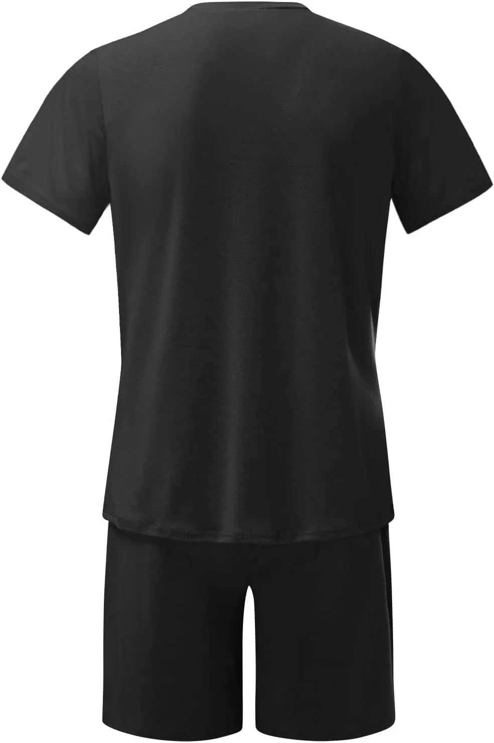 Men 2 Piece Outfits Summer Casual Crew Neck Muscle Short Sleeve Tee Shirts and Classic Fit Sport Shorts Set Tracksuit