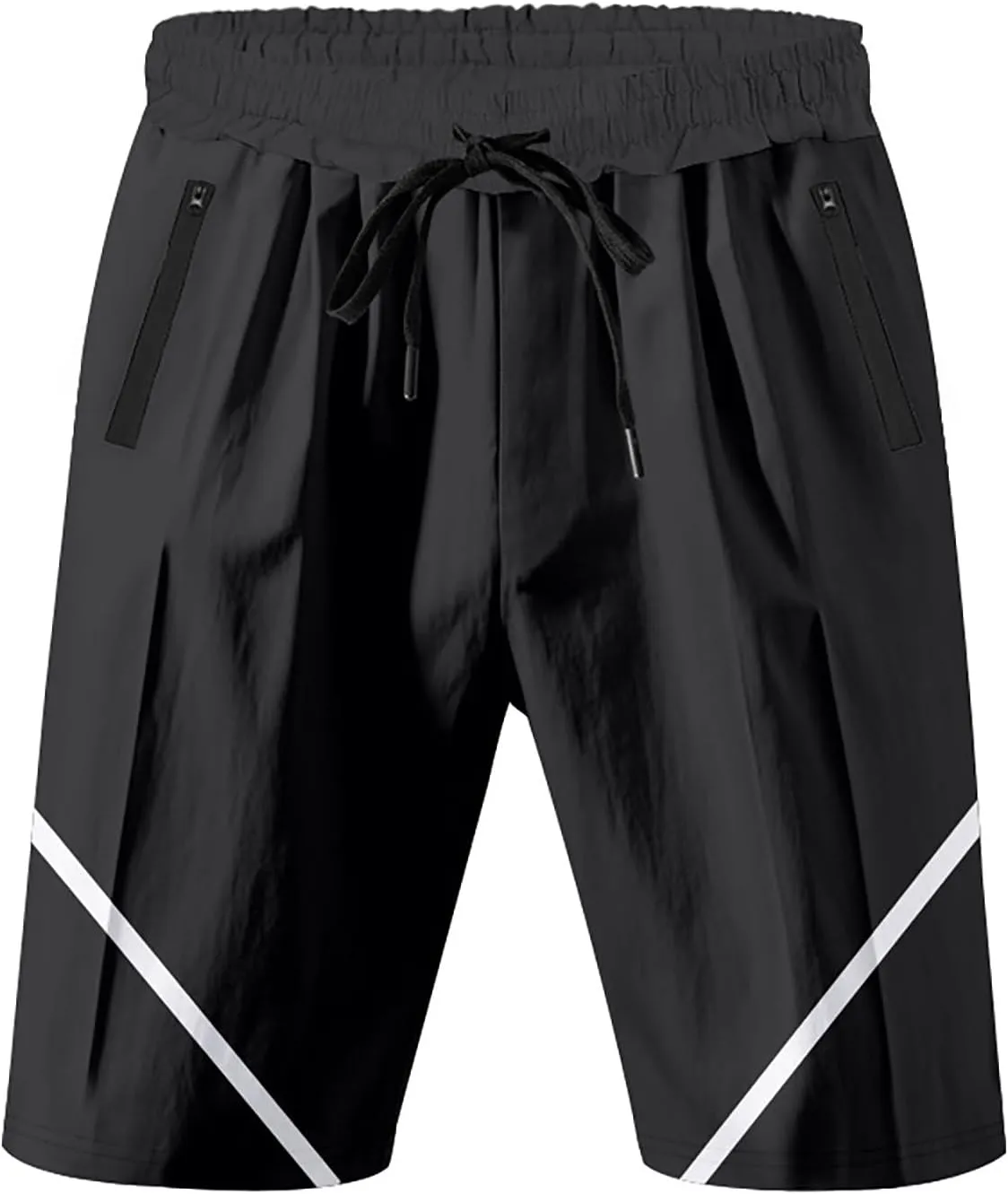 Men Athletic Shorts Beach Basketball Workout SweatShorts Elastic Waist Drawstring Loose Fit Comfy Shorts with Pockets