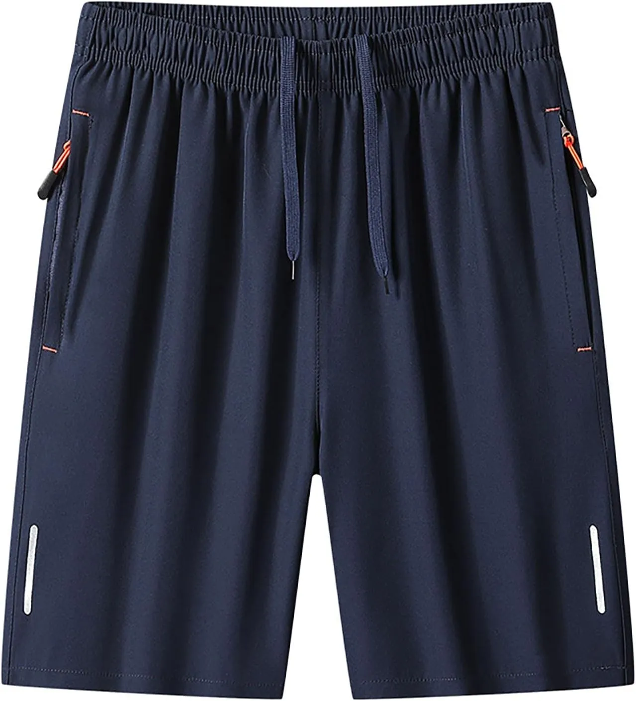 Men Big and Tall Shorts Quick Dry Gym Casual Short Lightweight Breathable Outdoor Shorts with Zip Pockets