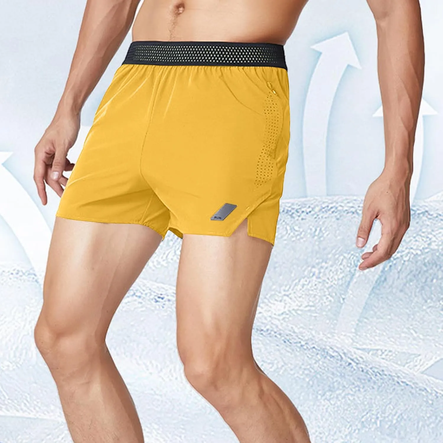 Men Gym Athletic Shorts Workout Running Quick Dry Lounge 3 inch Short Pants Lightweight Breathable Shorts with Pocket