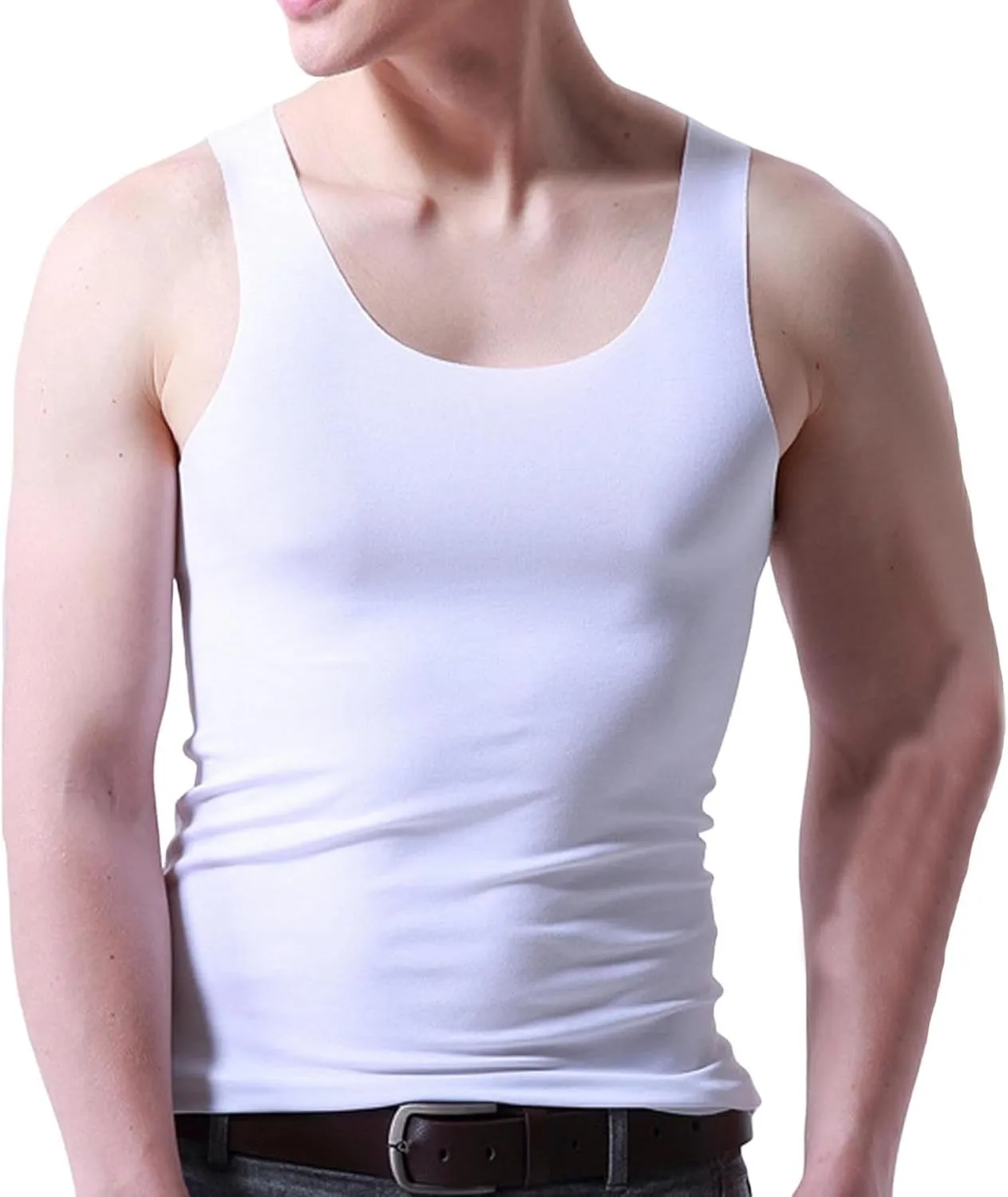 Men's 3 Pack Workout Tank Tops Quick Dry Muscle Sleeveless Shirt Bodybuilding Athletic Summer Running Tee Shirts