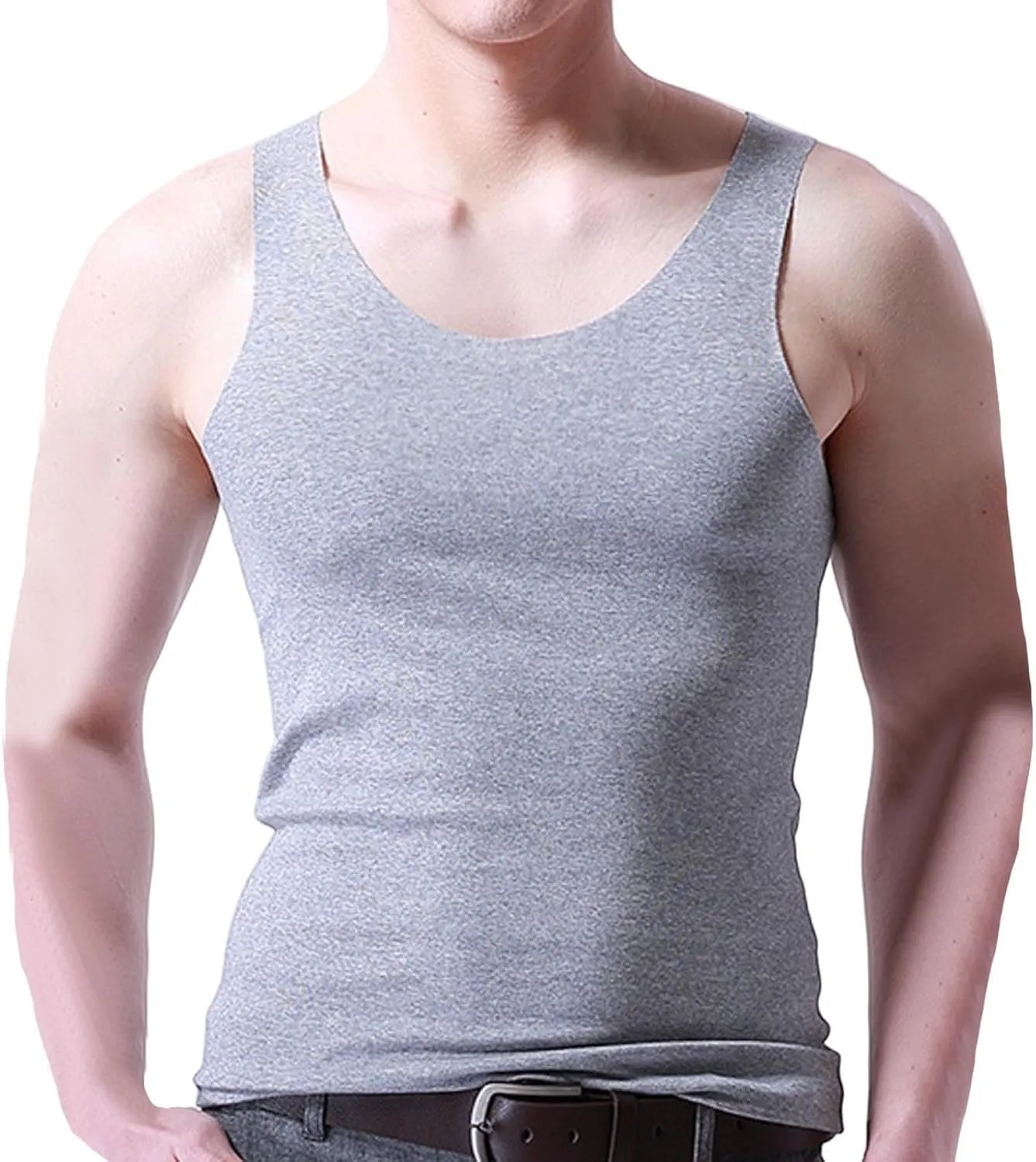 Men's 3 Pack Workout Tank Tops Quick Dry Muscle Sleeveless Shirt Bodybuilding Athletic Summer Running Tee Shirts