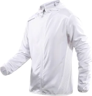 Men's Athletic Hoodies Long Sleeve Fishing Shirts for Men UPF SPF UV Sun Protection Shirts Lightweight Rash Guards