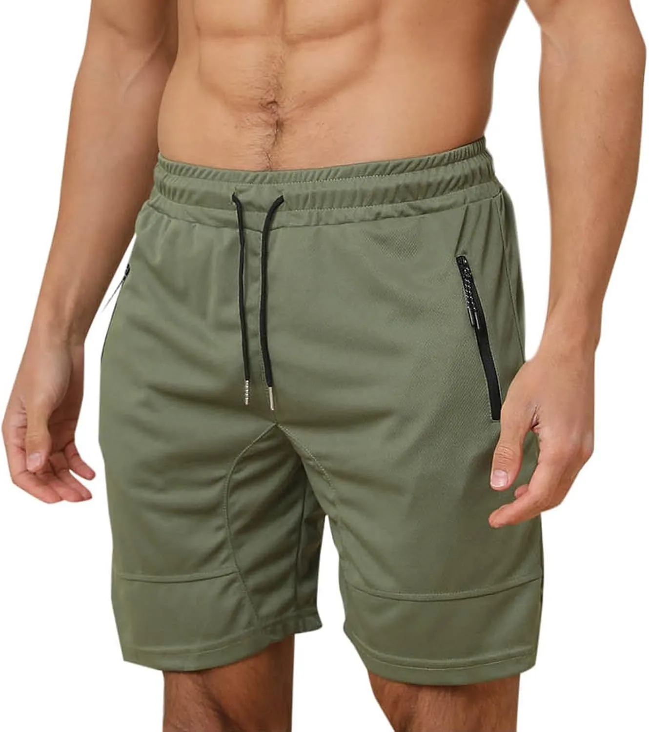 Mens Athletic Shorts Outdoor Sports Basketball Shorts Soft Casual Lightweight Quick Dry Short Shorts with Pockets