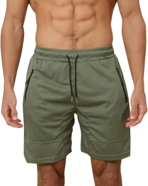 Mens Athletic Shorts Outdoor Sports Basketball Shorts Soft Casual Lightweight Quick Dry Short Shorts with Pockets