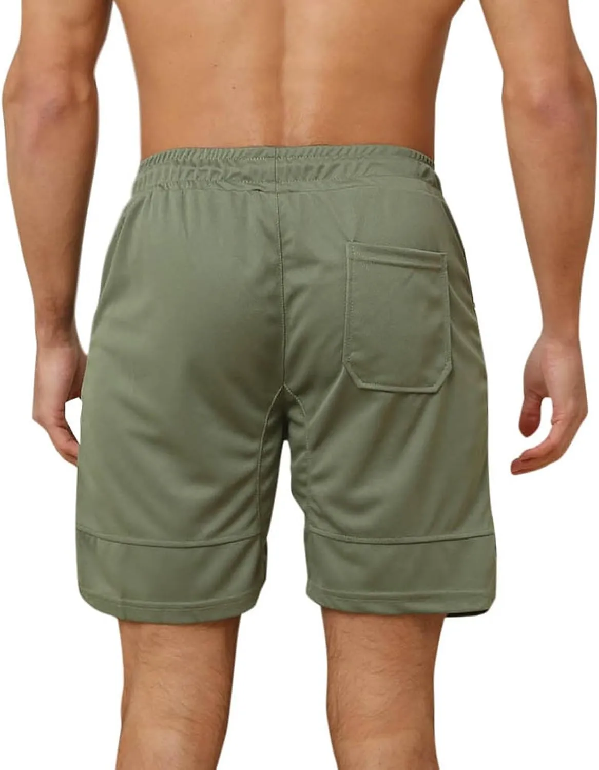 Mens Athletic Shorts Outdoor Sports Basketball Shorts Soft Casual Lightweight Quick Dry Short Shorts with Pockets