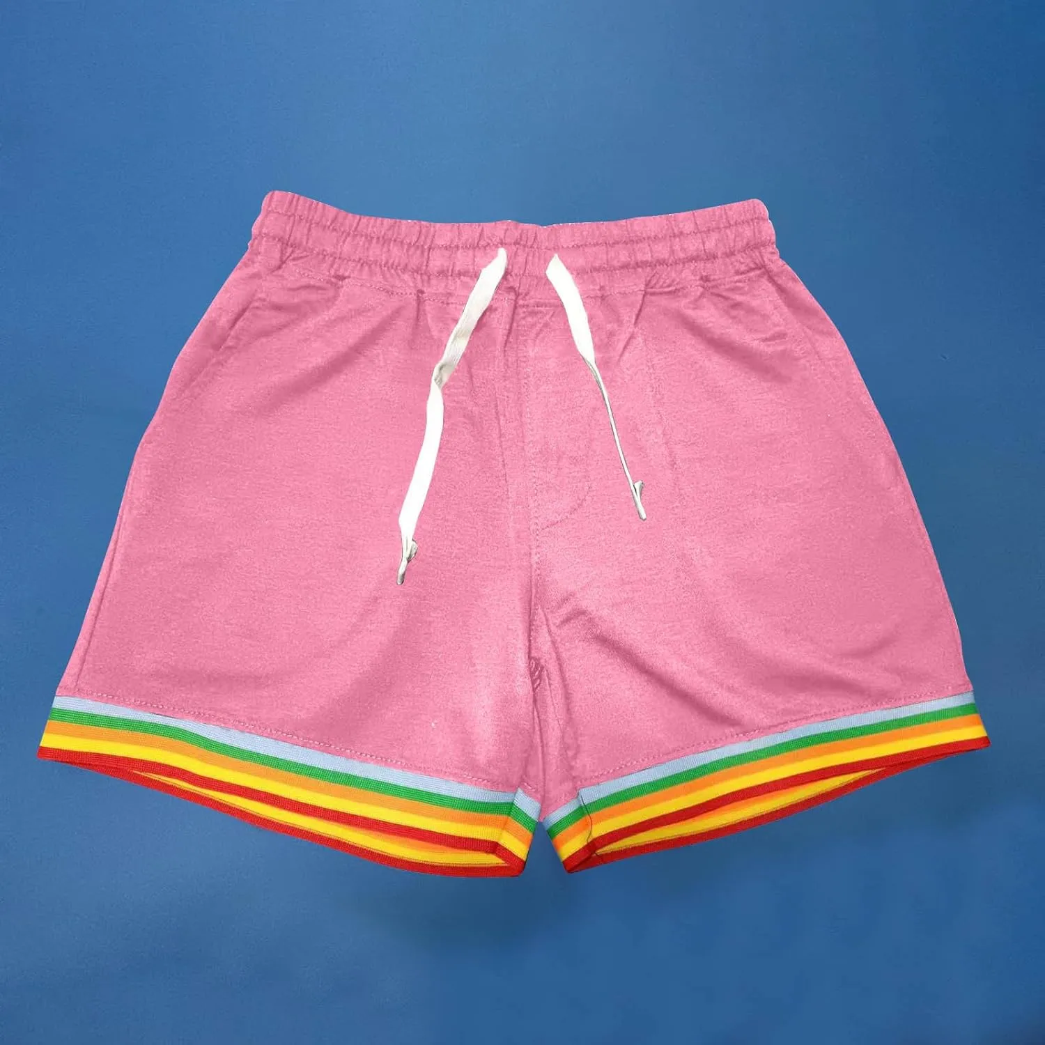 Men's Athletic Shorts with Pockets Casual Quick Dry Drawstring Elastic Waist Lightweight Workout Gym Running Shorts