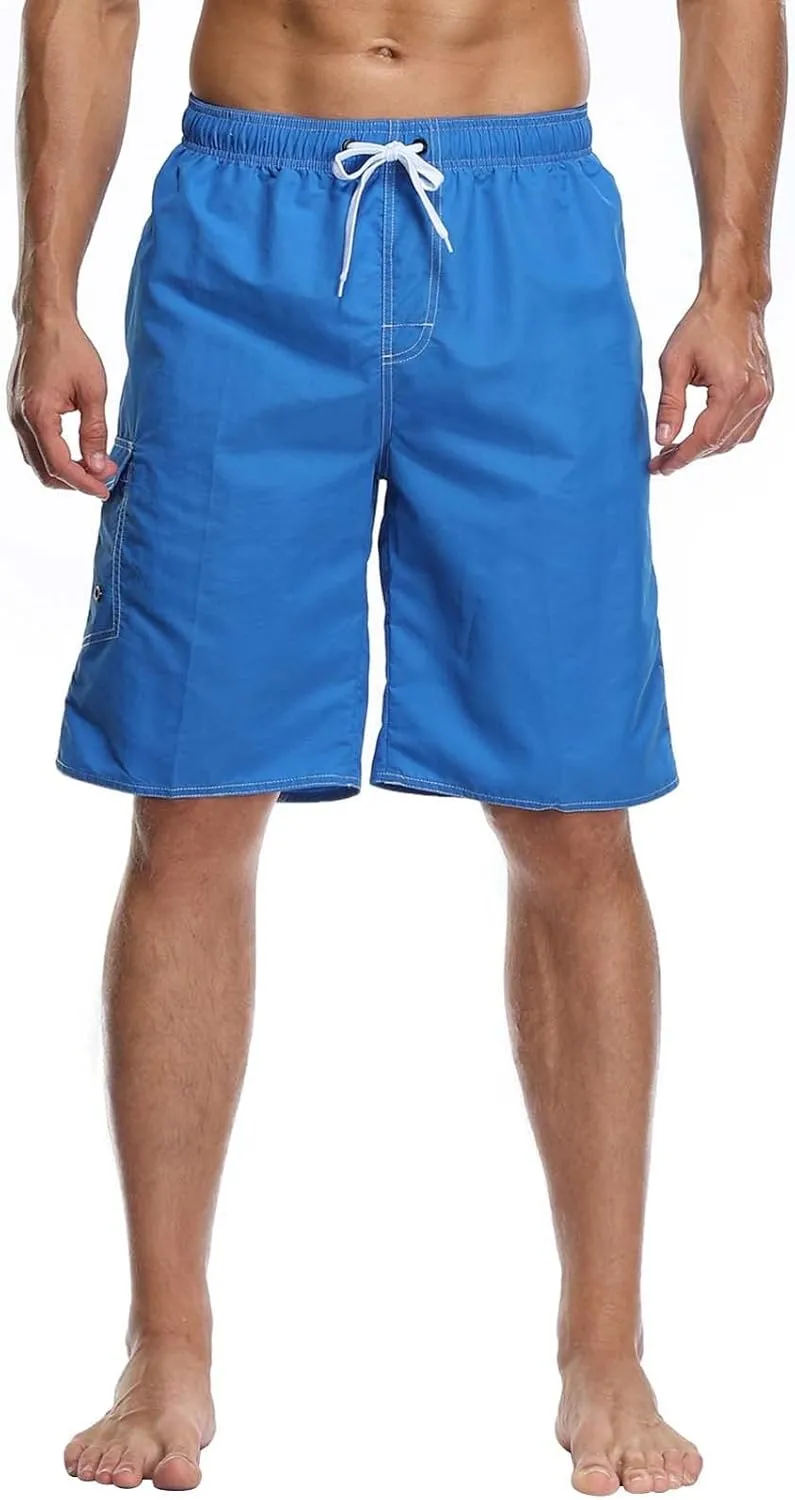 Mens Cargo Shorts Athletic Workout Gym Jogger Shorts Casual Drawstring Elastic Waist Capri Pants with Multi Pocket