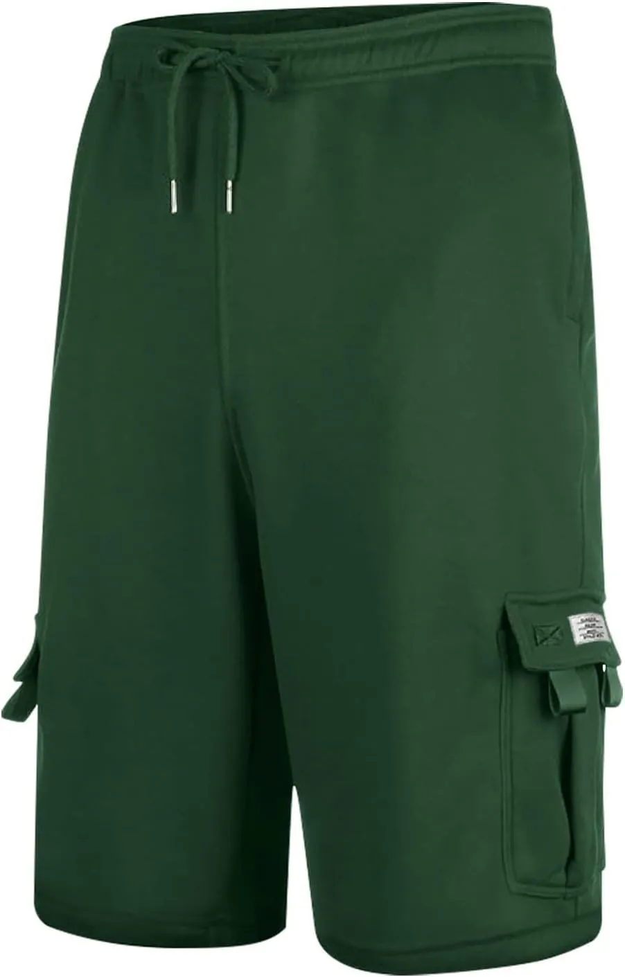 Mens Cargo Sweat Shorts Drawstring Elastic Waist Athletic Workout Gym Jogger Shorts Summer Fashion Sport Short