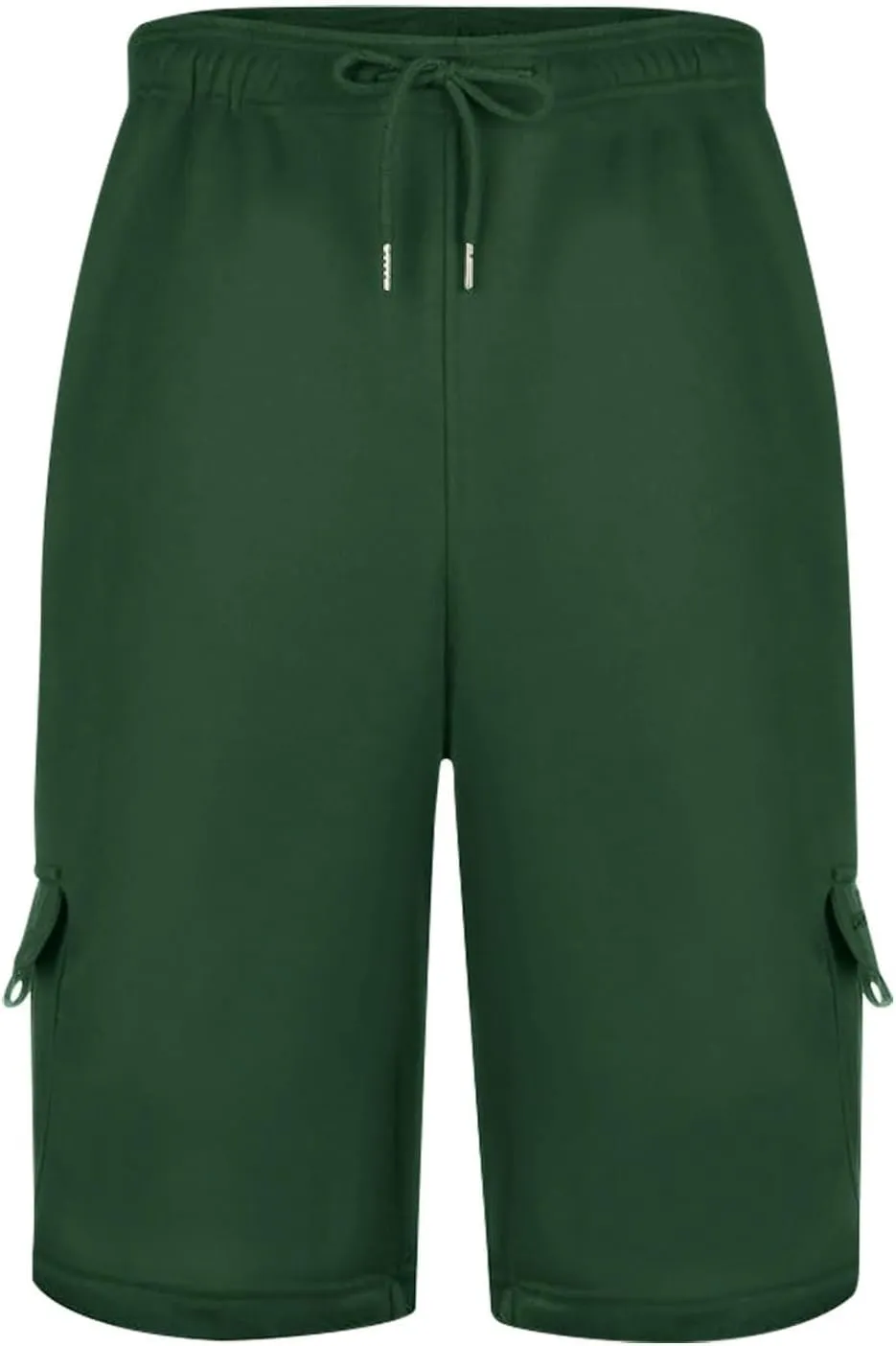 Mens Cargo Sweat Shorts Drawstring Elastic Waist Athletic Workout Gym Jogger Shorts Summer Fashion Sport Short