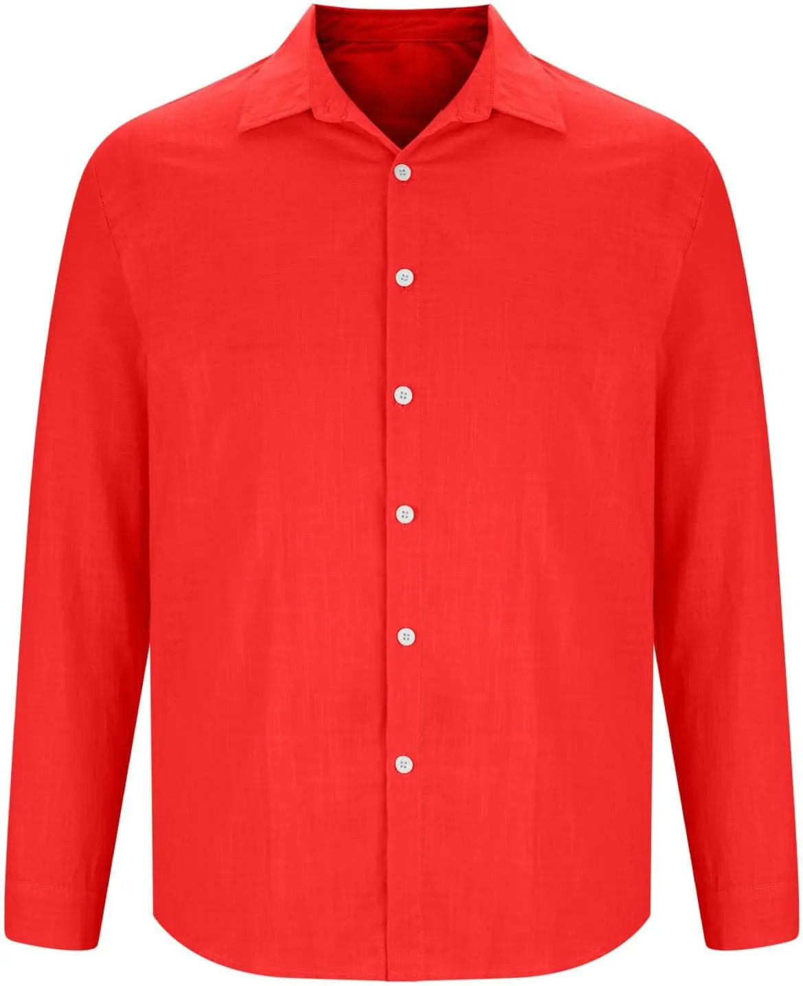 Mens Casual Linen Shirts 2025 Trendy Long Sleeve Button Down Lapel Summer Fashion Beach Outfit Baggy Vacation Tee Top