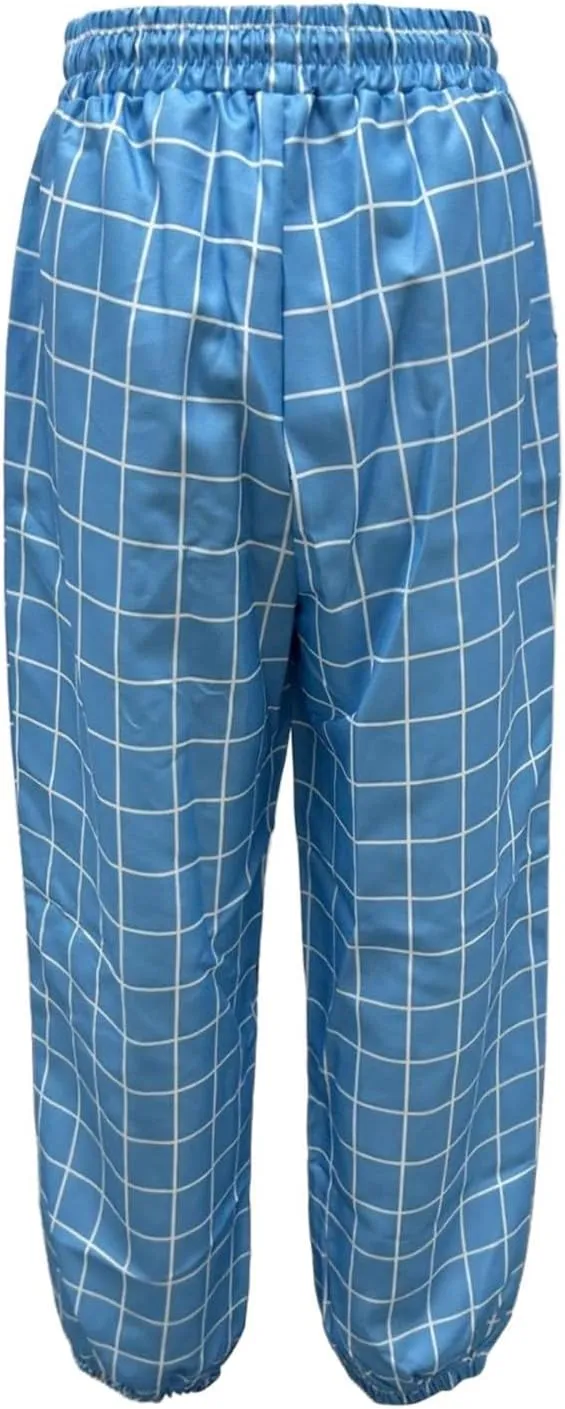 Men's Casual Plaid Pants Drawstring Stretch Dress Pants Slim Fit Skinny Chinos Tapered Business Casual Cinch Pants