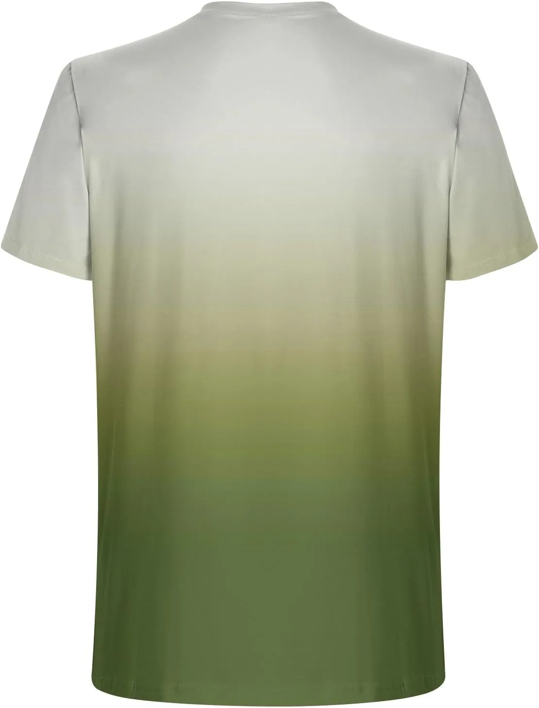 Men's Casual Printed Short Sleeve T Shirt Lightweight Gradient Crewneck Tees Summer Fashion Athletic Gym Tee Shirts