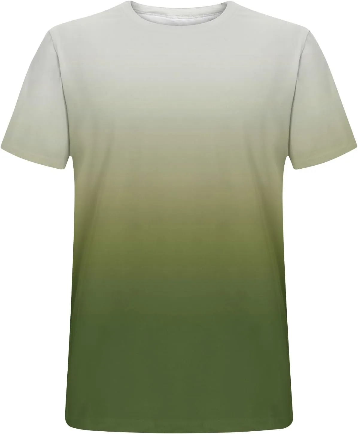 Men's Casual Printed Short Sleeve T Shirt Lightweight Gradient Crewneck Tees Summer Fashion Athletic Gym Tee Shirts