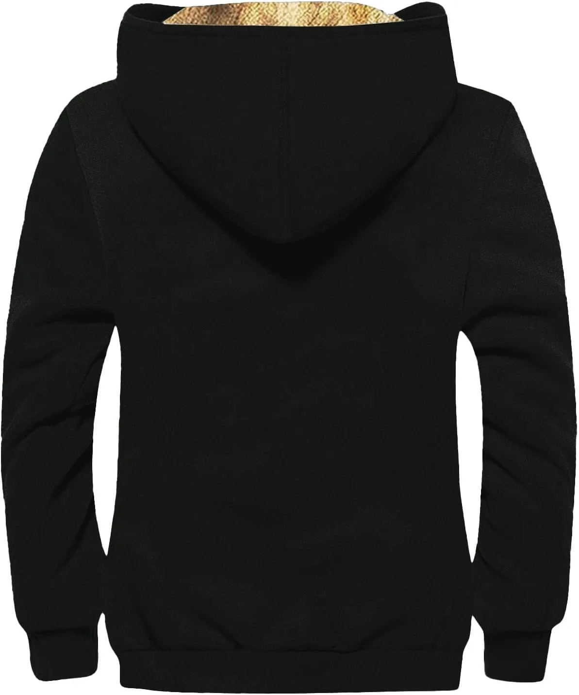Mens Coat For Casual Trendy Long Sleeve Thickened Zip Up Hoodies Padded Vintage Jackets