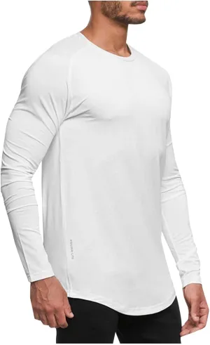 Mens Fishing Running Shirts Long Sleeve Soft Workout Shirts Moisture Wicking Sun Protection UV UPF 50 Tee T Shirts