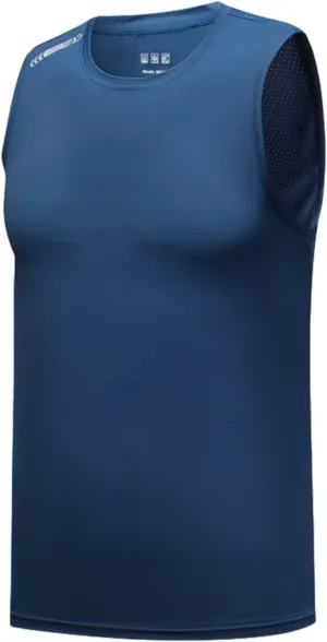 Men's Ice Silk Sport Tank Top Sleeveless Quick Dry Training Shirt Lightweight Breathable Gym Workout Cooling Muscle Shirt