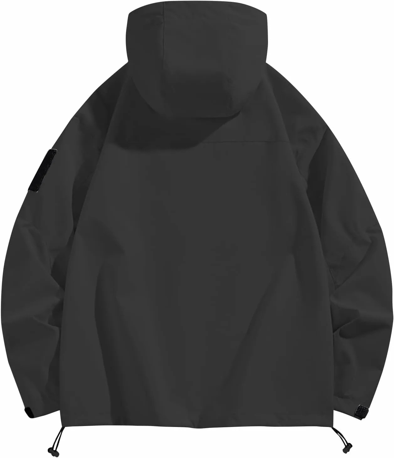 Mens Jacket Winter Zip Up Hoodies Casual Fashion Loose Pockets Windproof Long Sleeve Coat