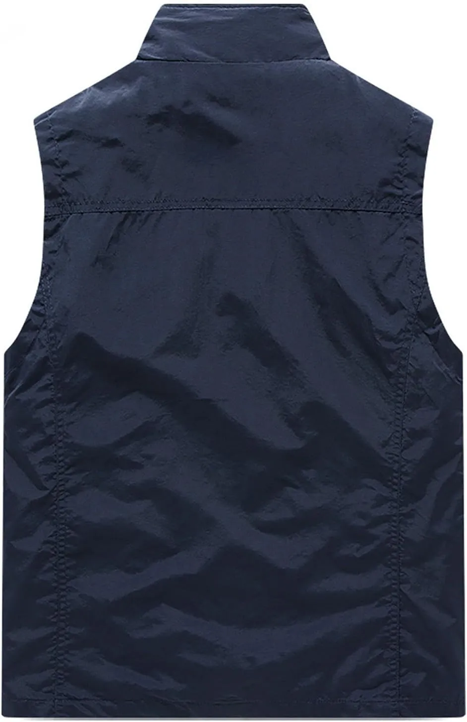 Mens Lightweight Softshell Vest Casual Sleeveless Windproof Jacket Work Fishing Travel Hiking Golf Utility Vest