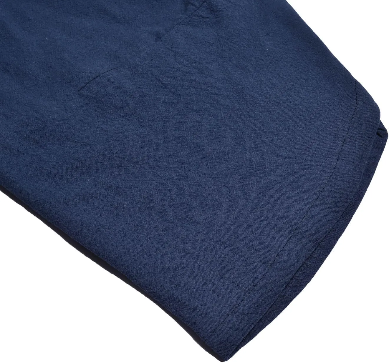 Men's Linen Harlan Lightweight Elastic Waist Wide Leg Casual Loose Beach Chinos Pants Men