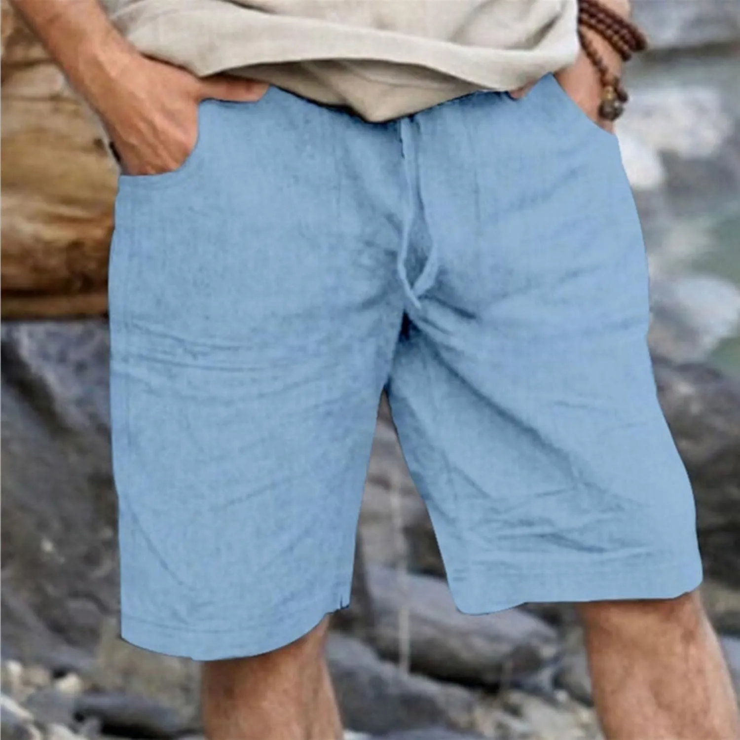 Mens Lounge Shorts Quick Dry Loose Fit Comfortable and Lightweight High Waisted Shorts 2025 Summer