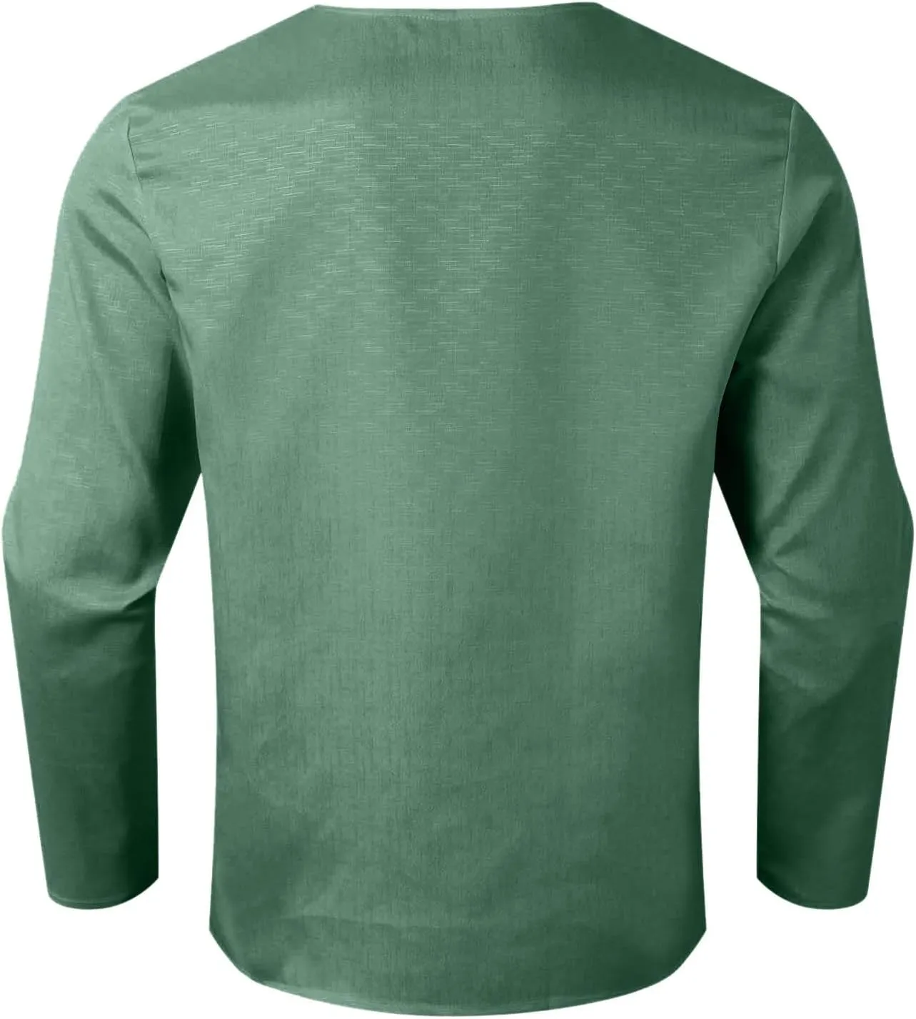 Men's Medieval Gothic Renaissance Shirts, Long Sleeve Loose Mercenary Costume, Solid Color Stand Collar Drawstring Shirt