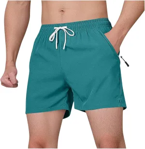 Mens Performance Shorts Quick Dry Drawstring Shorts for Sports Running or Training(Available in Plus Size)