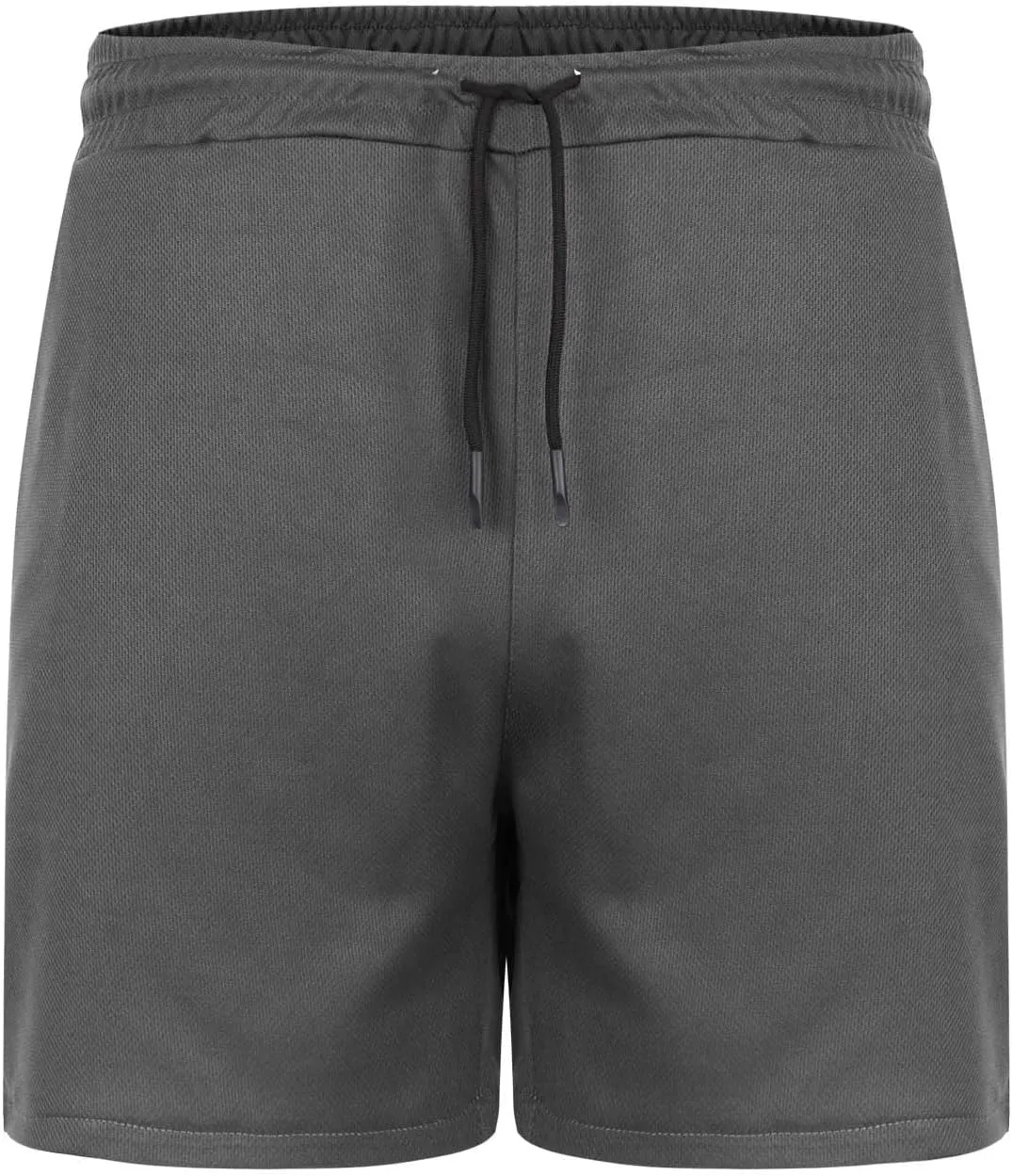 Mens Quick Dry Mesh Breathable Shorts, Drawstring Zipper Pockets Athletic Running Short, 3 Inch Workout Gym Shorts