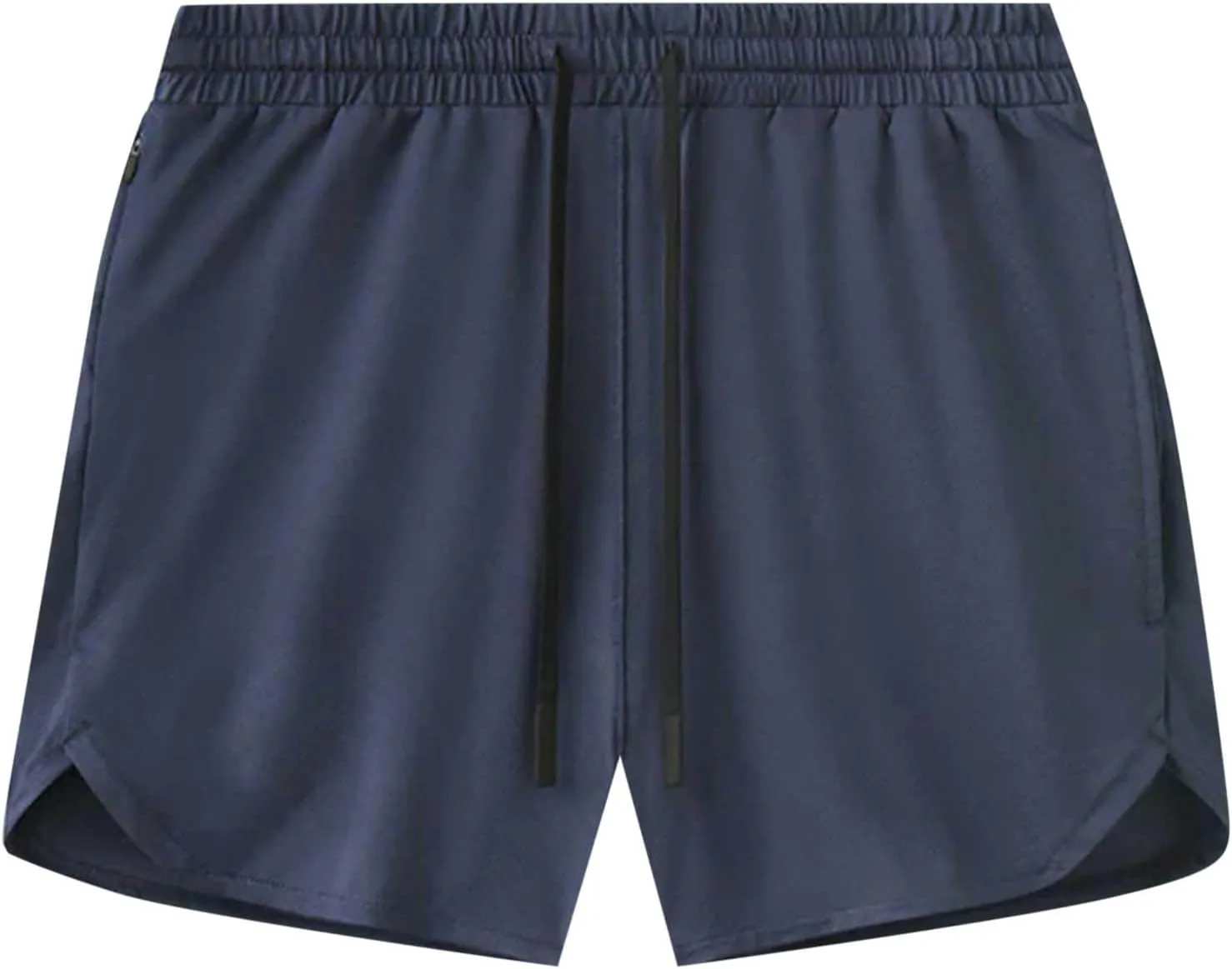 Mens Quick Dry Mesh Breathable Shorts, Drawstring Zipper Pockets Athletic Running Short, 3 Inch Workout Gym Shorts
