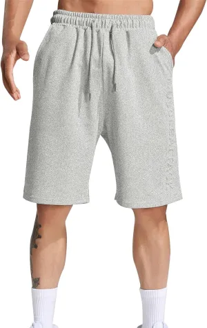 Mens Relaxed Fit Basketball Athletic Shorts Drawstring Elastic Waist Quick Dry Gym Workout Jogging Running Shorts