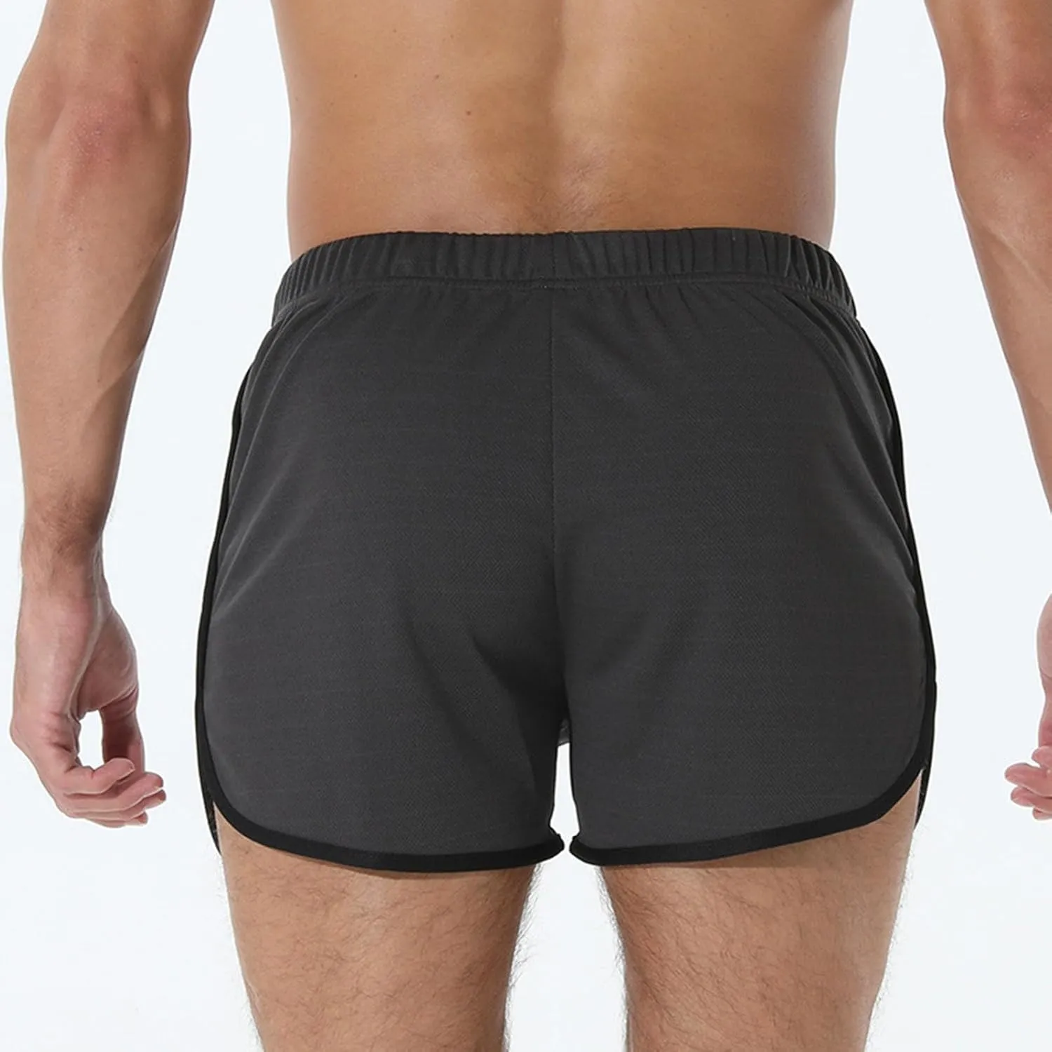 Men's Running Shorts Summer Baggy Sports Mesh 3 Inch Quick Dry Pant Gym Athletic Jogging Shorts with Zipper Pockets