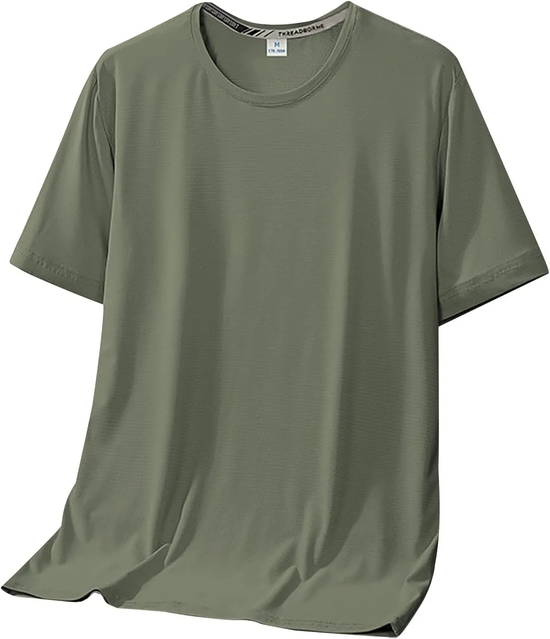 Mens Short Sleeve Tshirts Moisture Wicking Cooling Ice Silk Outdoor Hiking Tees Quick Dry Running Workout Athletic T Shirts