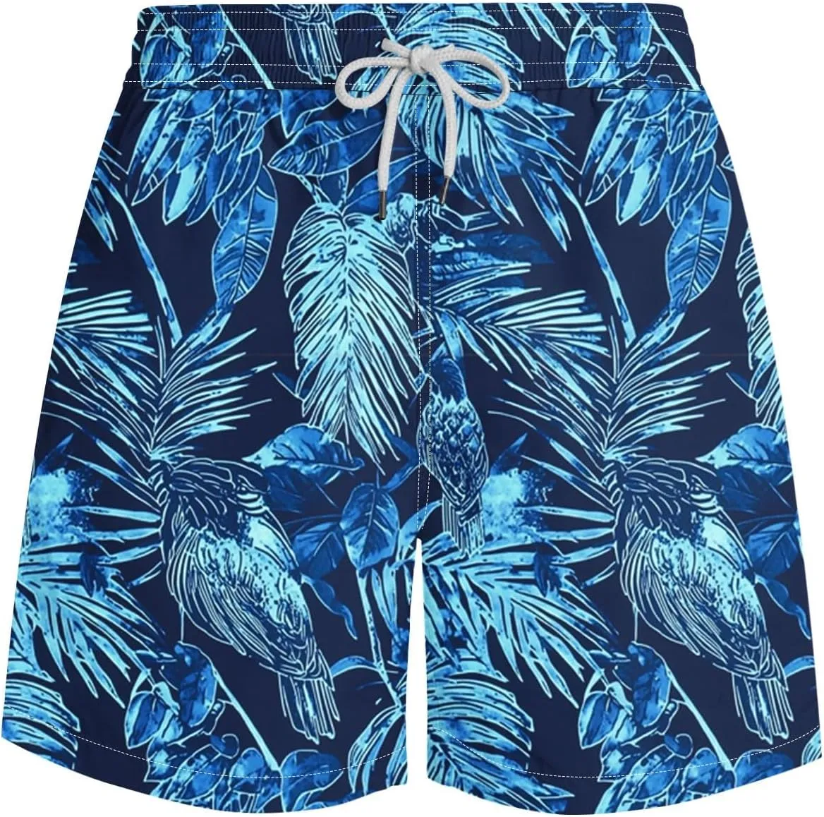 Men's Shorts 2025 Casual Hawaiian Beach Board Shorts Plus Size Men Palm Floral Boho Swim Trunks Quick Dry Lightweight